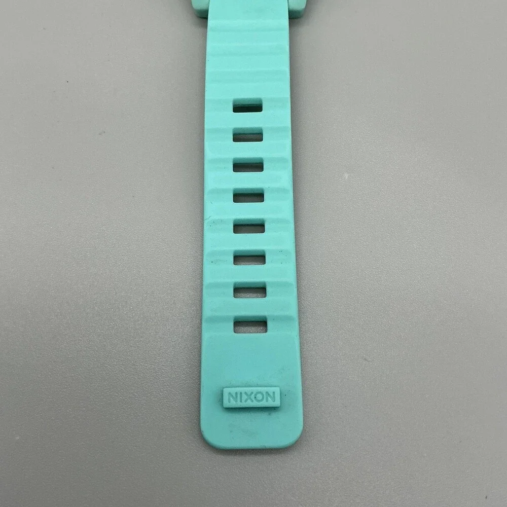 Nixon The Unit 40 Mens Watch 43mm Gray Digital Dial Green 100m New Battery